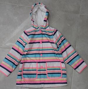 Carter's Multicolor Striped Raincoat Size 7